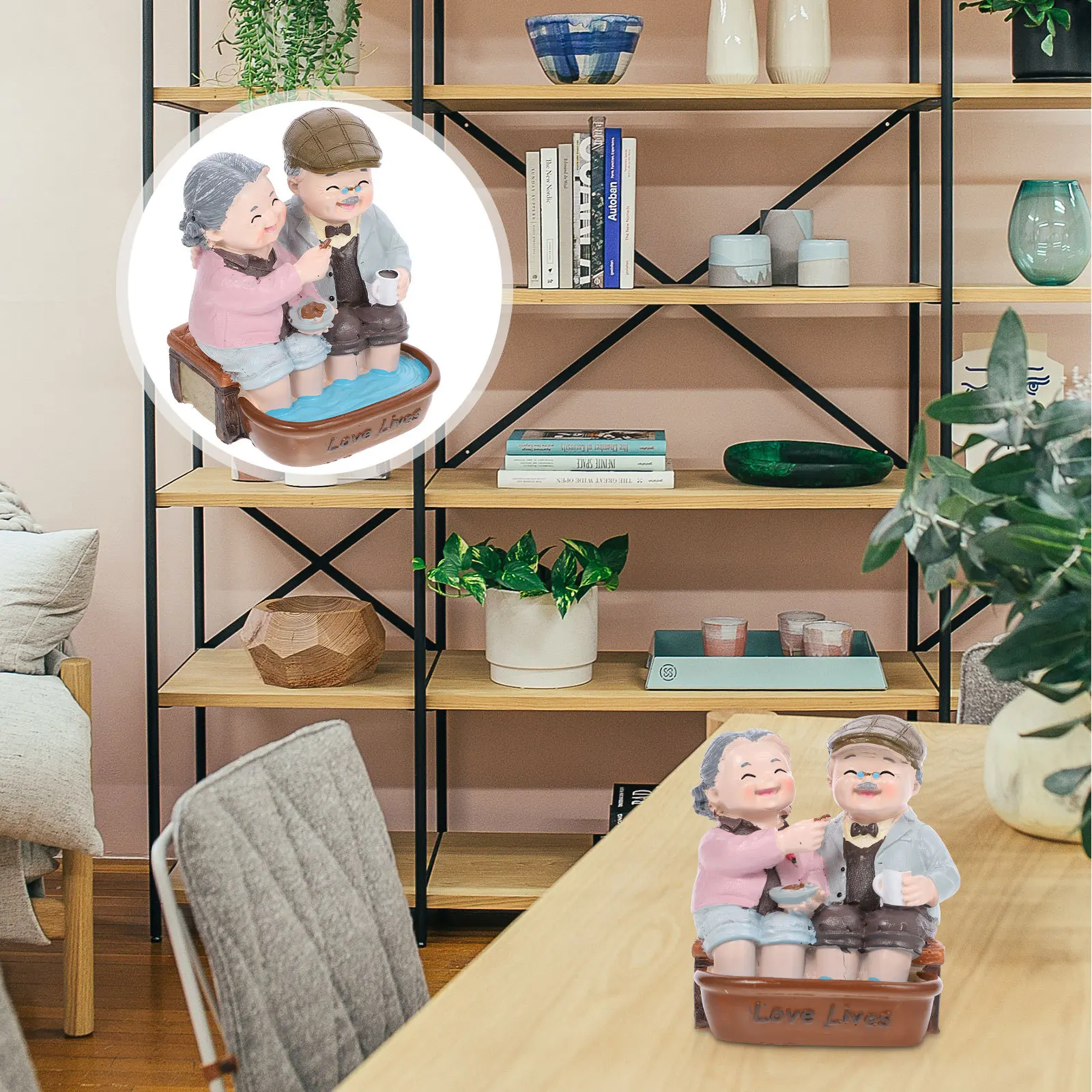 

1Pcs Birthday Grandparents Decorative Ornament Adorable Cake Topper Home Desktop Birthday Cake Decor Party Supplies