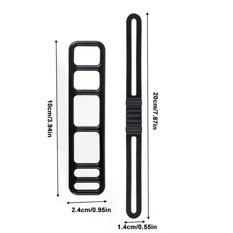 10Pcs/Set Bike Silicone Mount Bands Bicycle Light Straps For Headlight Taillight Fixing Universal Bike Accessories image 6