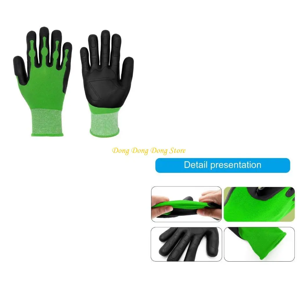 

Comfortable Nonslip TPE Gardening Gloves With Strong Grip For Extended Wear 2pcs