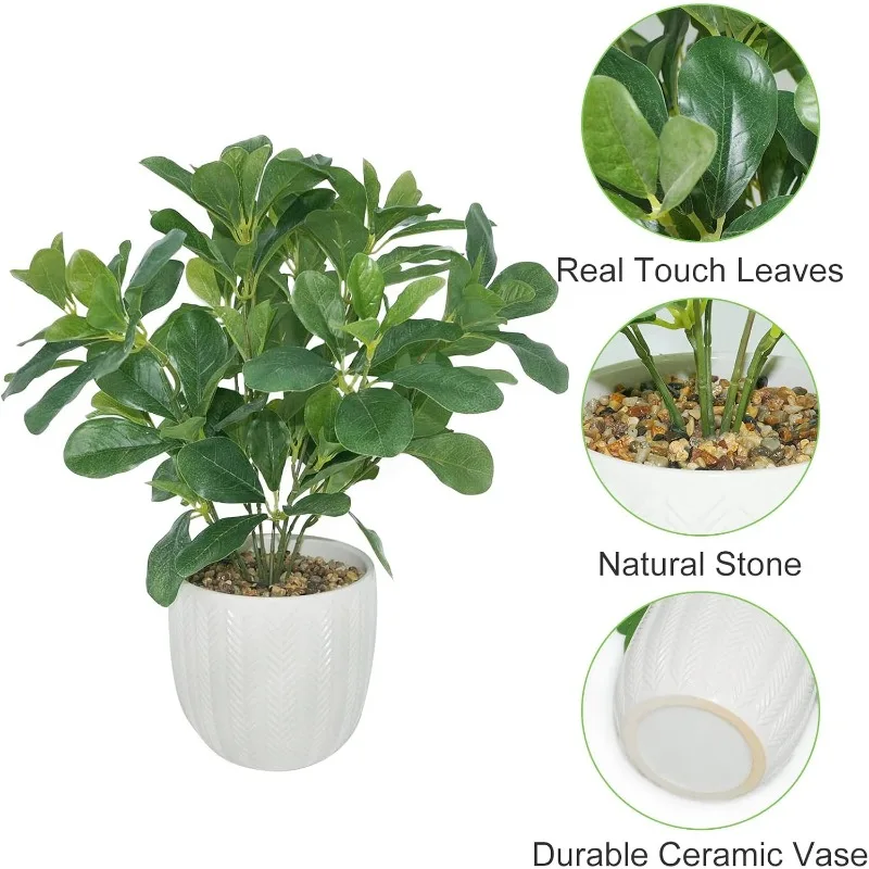 Artificial Potted Plant Leaves, 16.9