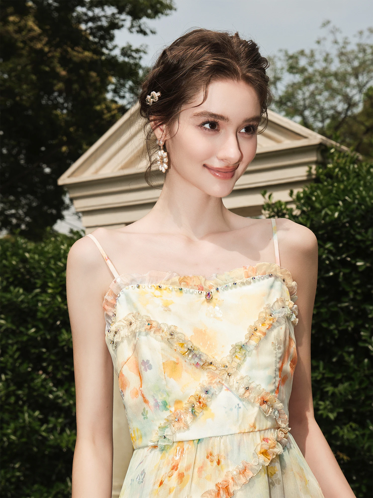 

Fairy T Sle Dr Exquisite Embroidery Heavy Embelliment Svel round Ne Gown for Women Spring Autumn