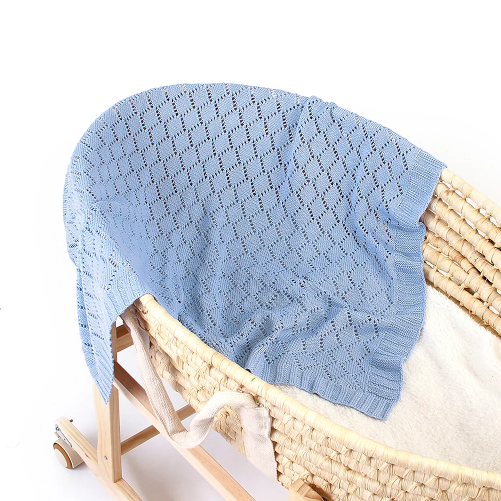 Baby Warm Blanket Knit Throw Hollow Out Infant Winter Stroller Girl Child Blankets