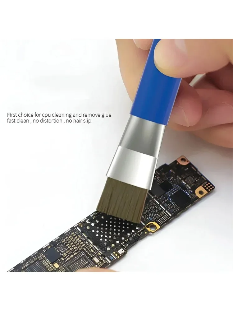 Réparation antistatique de carte de Circuit imprimé de brosse à Double tête d'ESD pour le soudage de puces IC PCB nettoyage de carte mère de téléphone portable/ordinateur