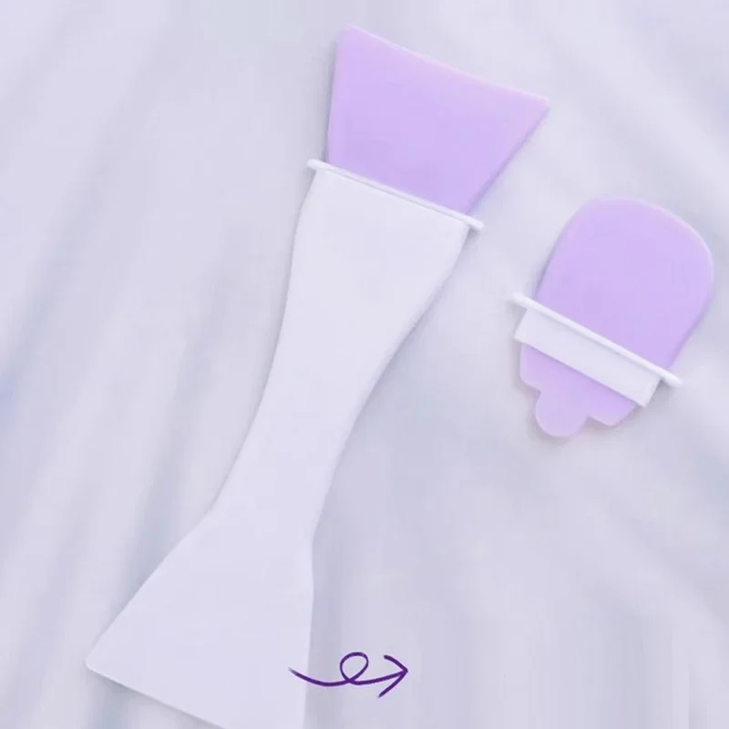 Pennello per trucco in silicone Applicatore per maschera facciale Crema Corpo Gel di silice Strumenti di bellezza Cura della pelle Pennello grande Testa sostituibile