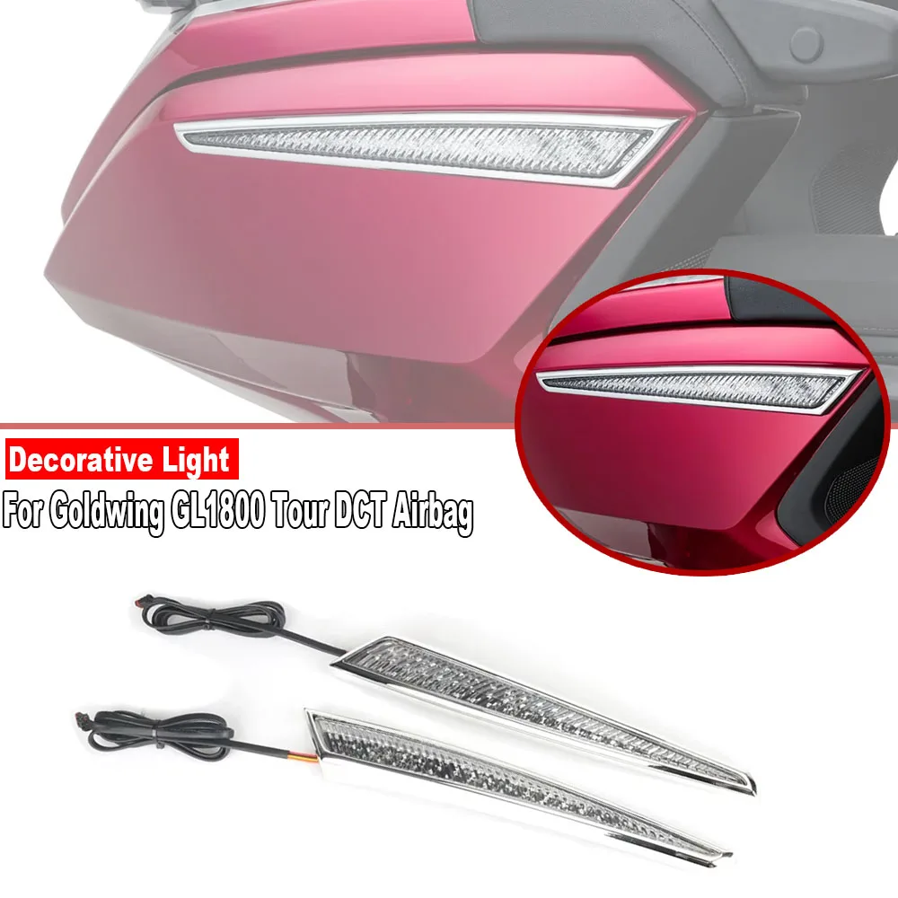 

2021-2023 New Motorcycle Top Spar Box Trunk Side Lamp Decorative LED Light For Honda Goldwing Gold Wing GL1800 Tour DCT Airbag