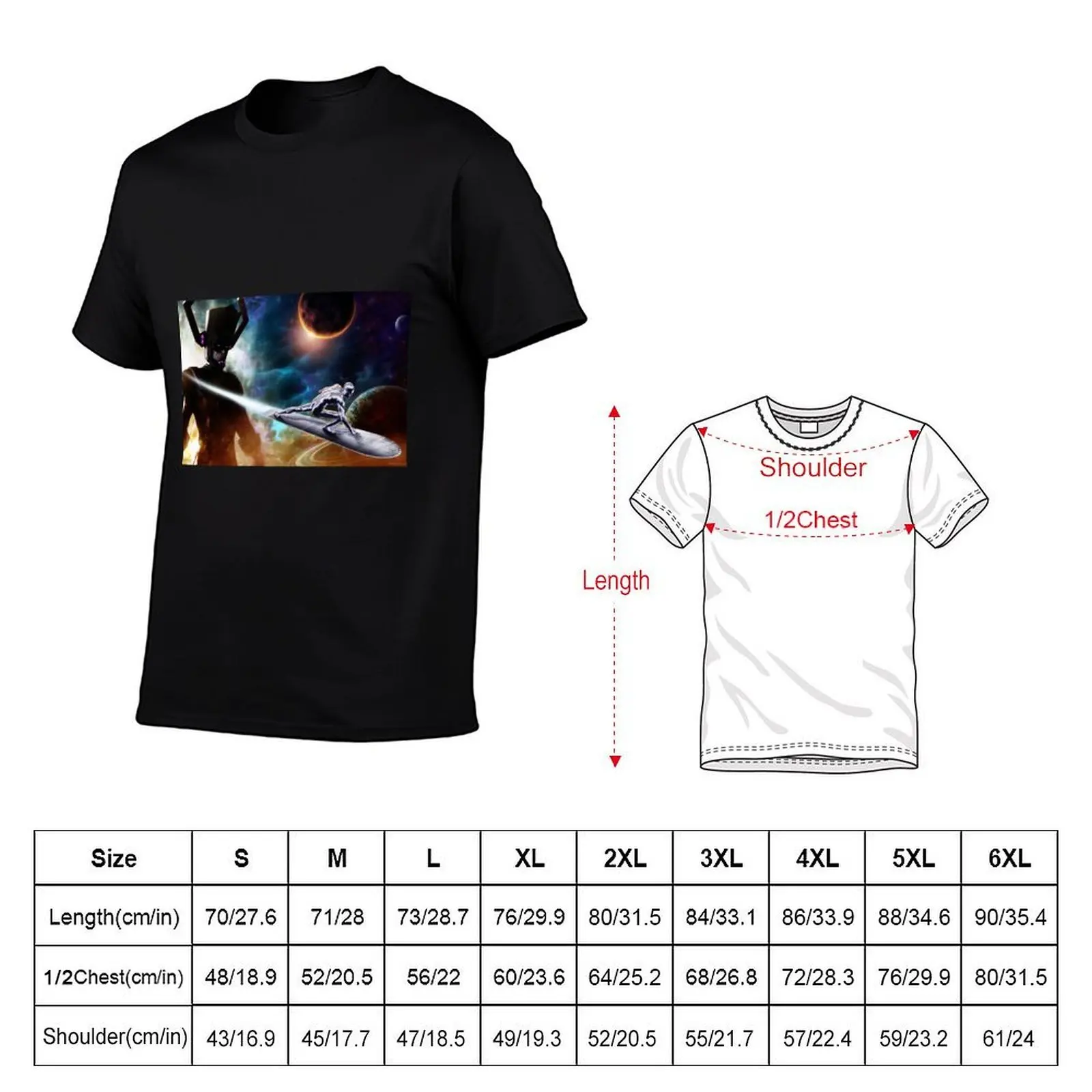 Sliver Surfer T-Shirt quick drying basketball graphic tees t shirts men