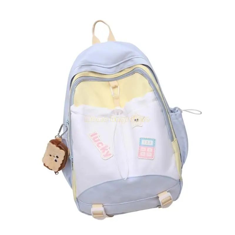 X90D Korean Styles Rucksack Casual Daypacks School Bag Contrast Color Rucksack Travel -Rucksack für Teenager
