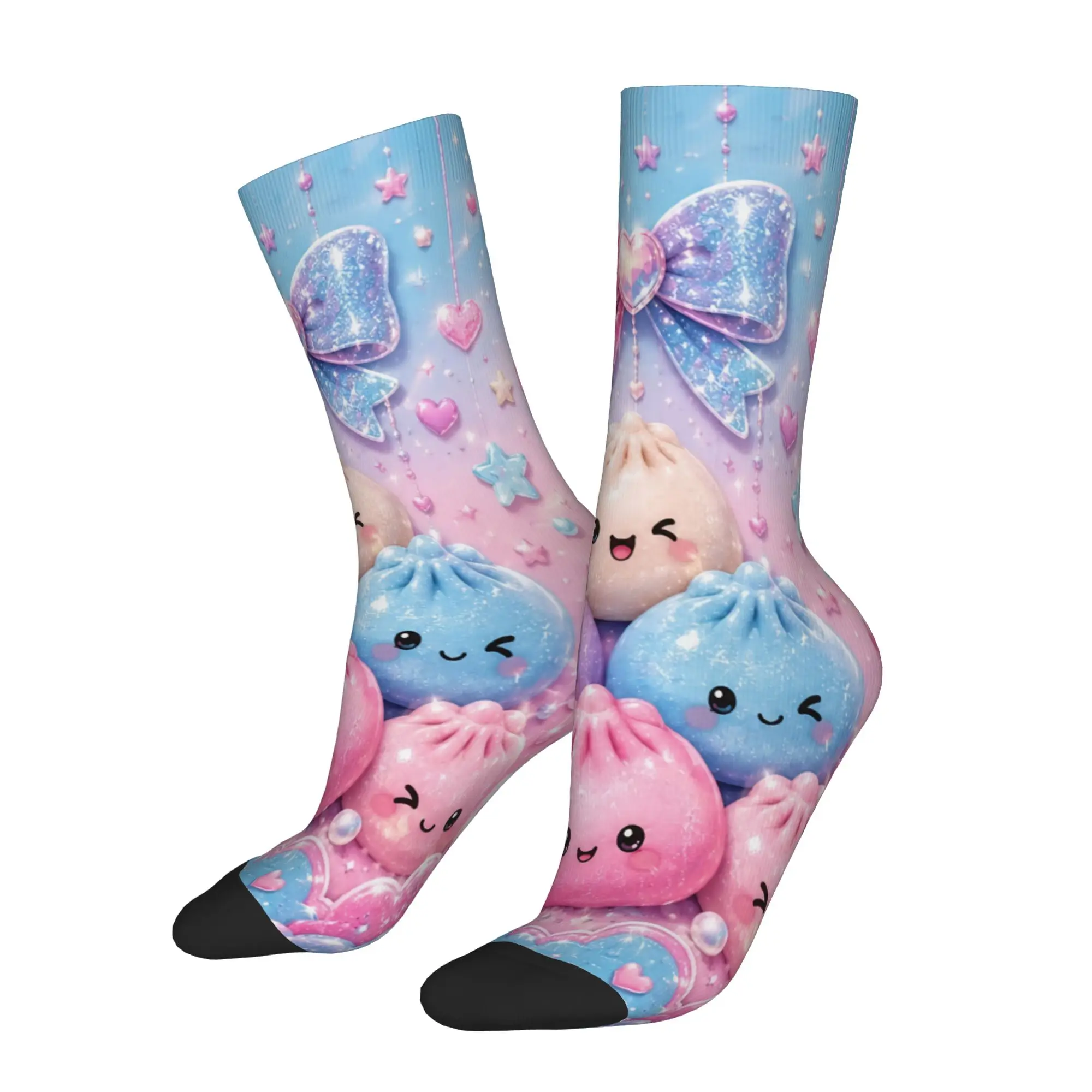 Cartoon Dumpling Merch Men Women Socks Flexible  Sport Crew Socks Super Soft Present