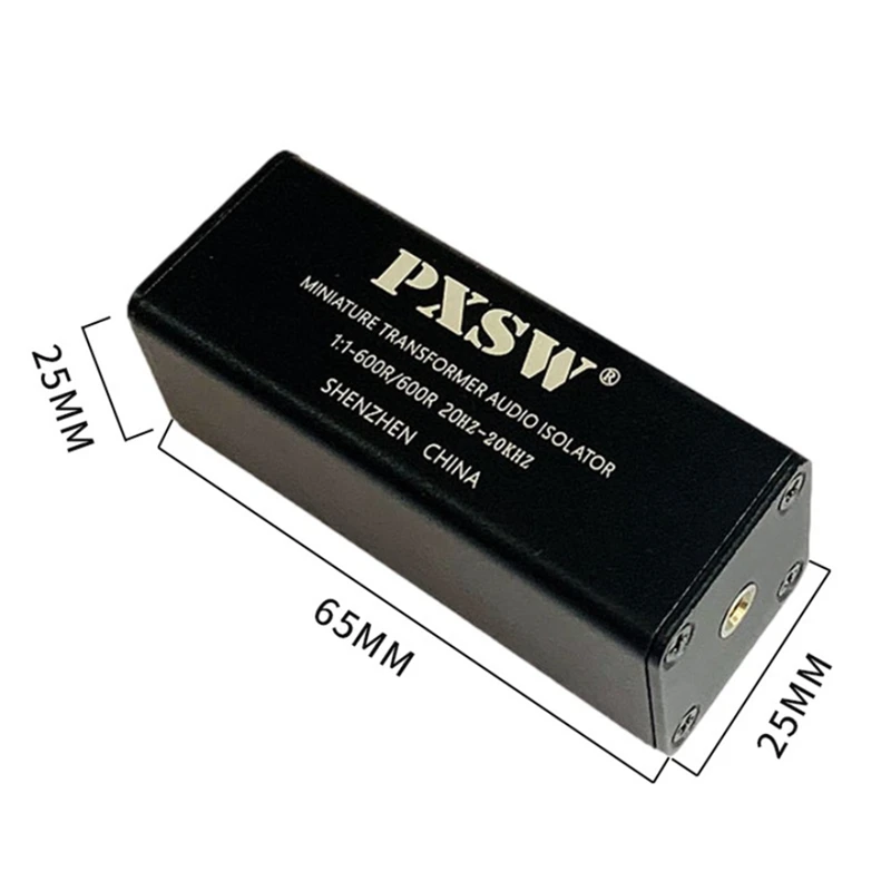 PXSW 3.5Mm Aux Audio filtro antirumore isolatore Audio isolatore acustico di corrente per eliminare il rumore Audio isolatore di terra comune