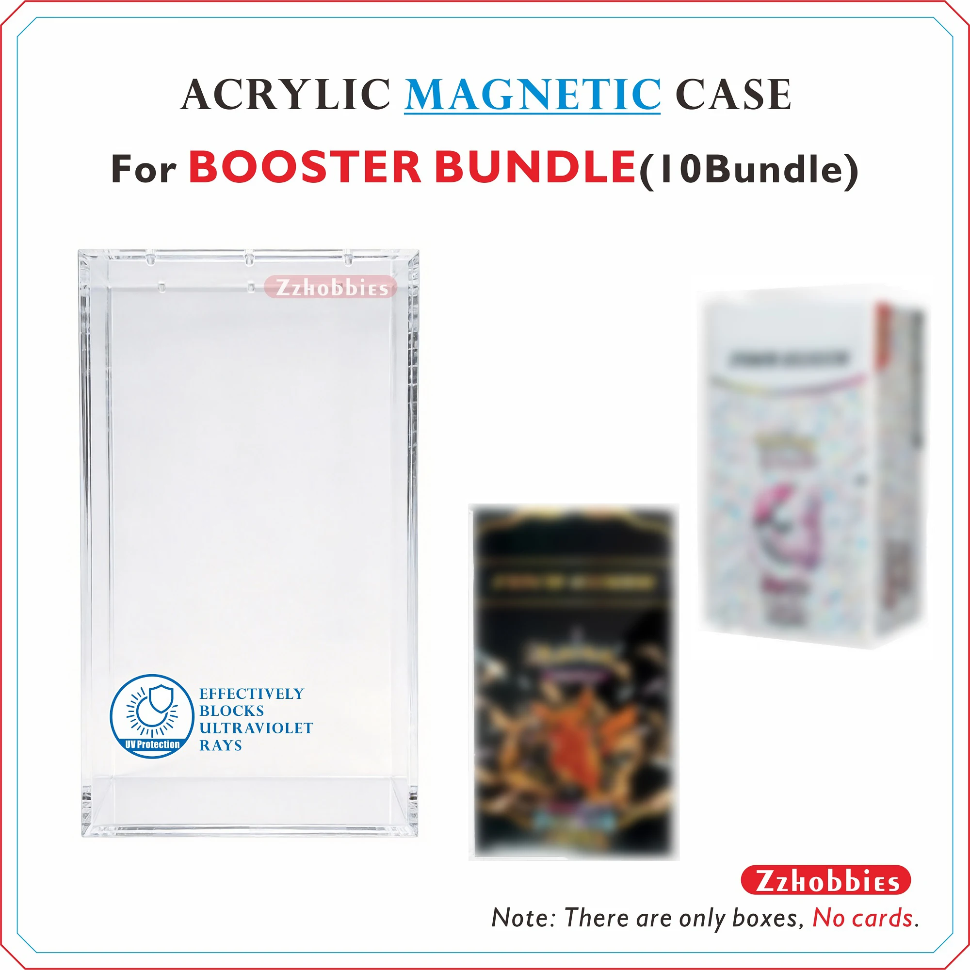 

Acrylic Magnetic Display Case For Booster Bundle(10 Bundle) Clear Display Cases for Collectibles