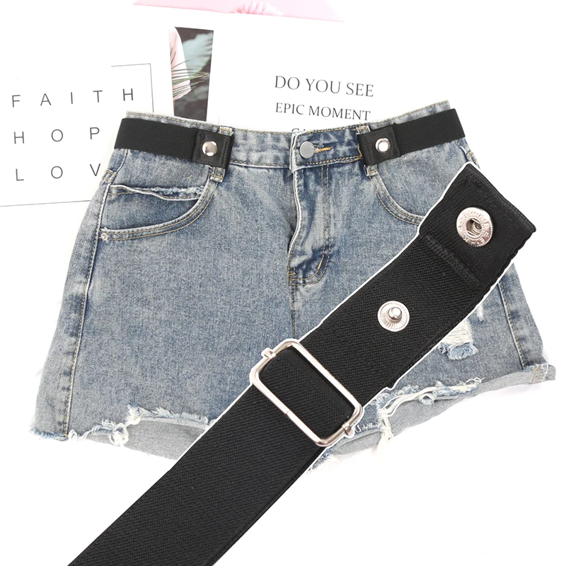 Neuer Hochwertiger Elastischer Gürtel ohne Schnalle für Damen und Mädchen, Jeans, Hosen, Kleider, Dehnbarer Taillengürtel ohne Aufwand