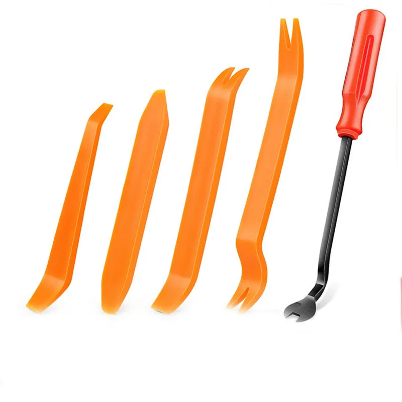

1/4/5pc/Set Portable Car Panel Removal Tool Nail Puller Radio Audio Door Pry Repair Clip Trim Dash Removal Installer Hand Tool