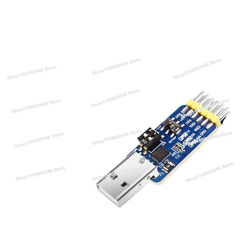 Intelligent Six-in-one Serial Port USB To UART Evaluation Board CP2102 Drives TTL Microcontroller 485 232
