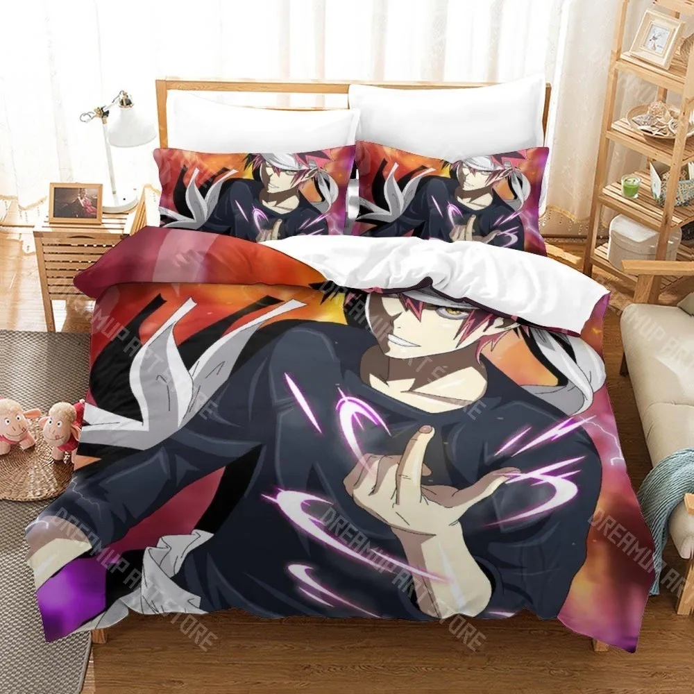 3D Printed Food Wars! Shokugeki no Soma Bedding Set for Boys Girls Duvet Cover Twin Queen King Full Single Double Sizes
