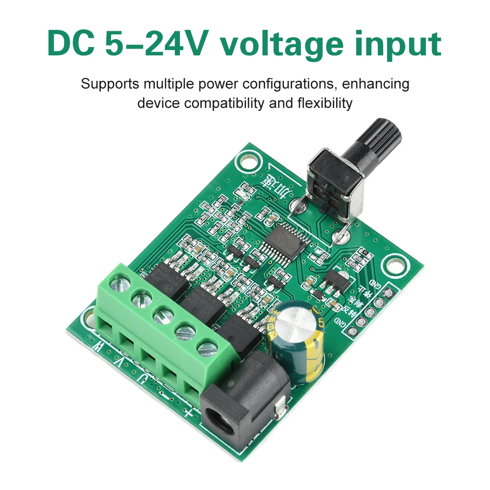 DC 5-24V 75W Three-Phase DC Brushless Motor Drive Board, Electrically Adjustable Hard Disk, Fan Motor Speed Controller Module