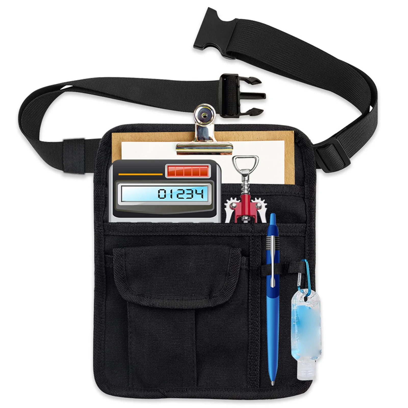 Commercial Restaurant Waiter Apron Pouch Utility Belt Fanny Pack Pocket Organizer Suitable for Holding Pens Server Book