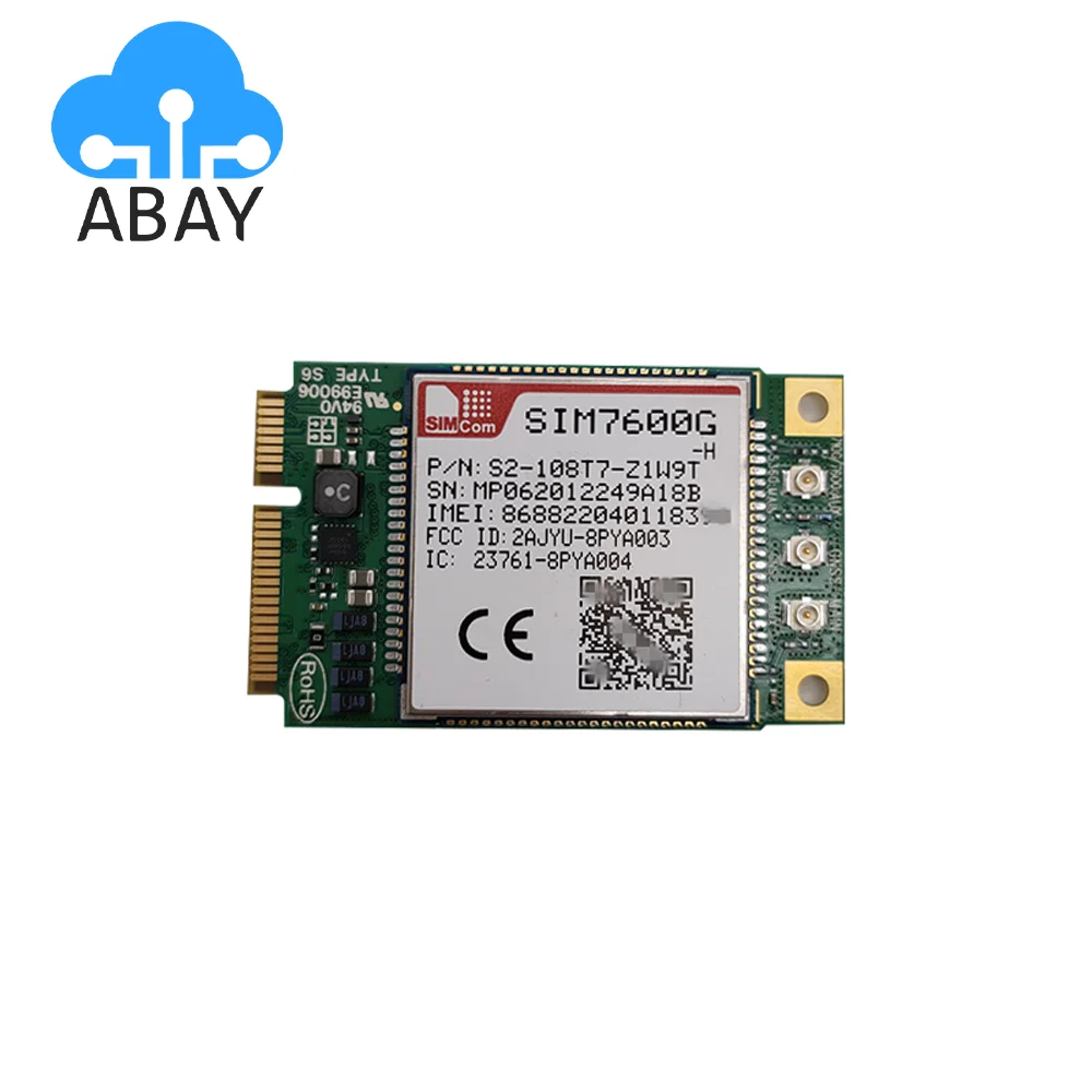 

SIMCOM SIM7600G-H MiniPcie CAT4 IoT Module Multi-Band LTE-FDD/LTE-TDD/HSPA+ and GSM/GPRS/EDGE IoT Module