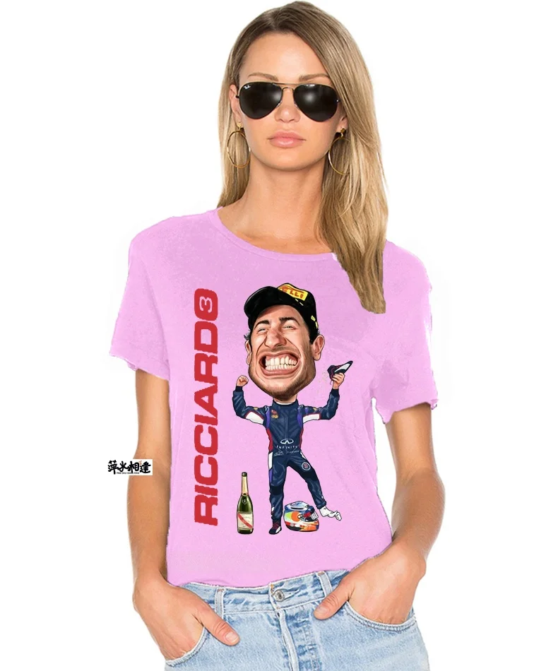 

Funny Daniel Ricciardo 3 T-irt Men's Tee Comfortable Cotton Casual irt Faionable Streetwear for Young Men