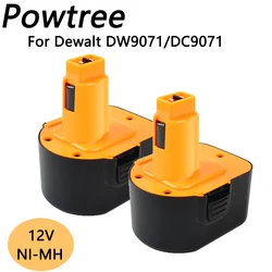 Powtree-Batería de herramienta eléctrica NI-MH, 12V, 3500mAh, para Dewalt DW9072, DW9071, DC9071, DE9037, DE9071, DE9072, DE9074, DE9075, 152250-27