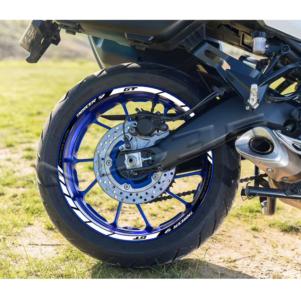 ملصق عجلة دراجة نارية مقاوم للماء ، شريط شريط عاكس ، محور حافة شارات ، ملحقات التتبع 900GT Tracer9GT