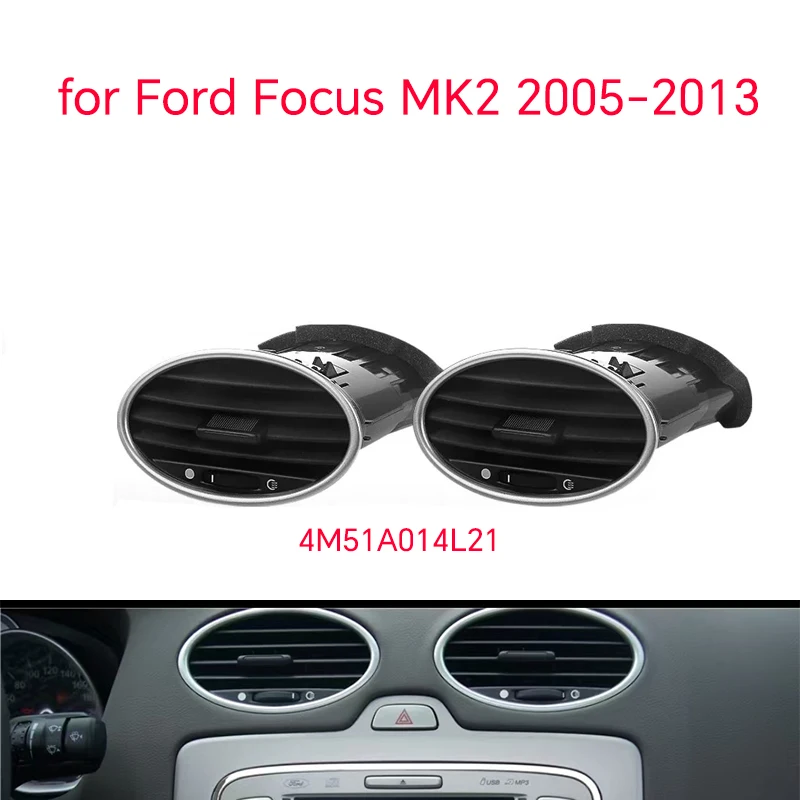 

Auto Front Dash Center AC Air Vent Outlet Grille for Ford Focus MK2 2005 - 2007 2008 2009 2010 2011 2012 2013 4M51A014L21