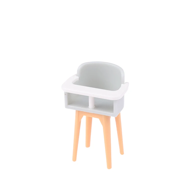 Maison de courses pour enfants, accessoires de meubles de chambre de bébé, toboggan, cheval de Troie, table, chaise de salle à manger, lit, jouet de simulation, 1/12
