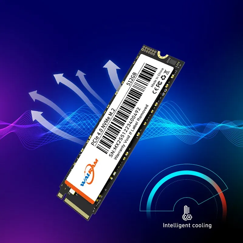 WALRAM NVMe SSD 512GB 1TB 2 TBSSD M2 PCIe 4.0x4 NVMe M.2 PCIe SSD Disk hard Drive Internal Solid State Drives for Laptop PS5 PC