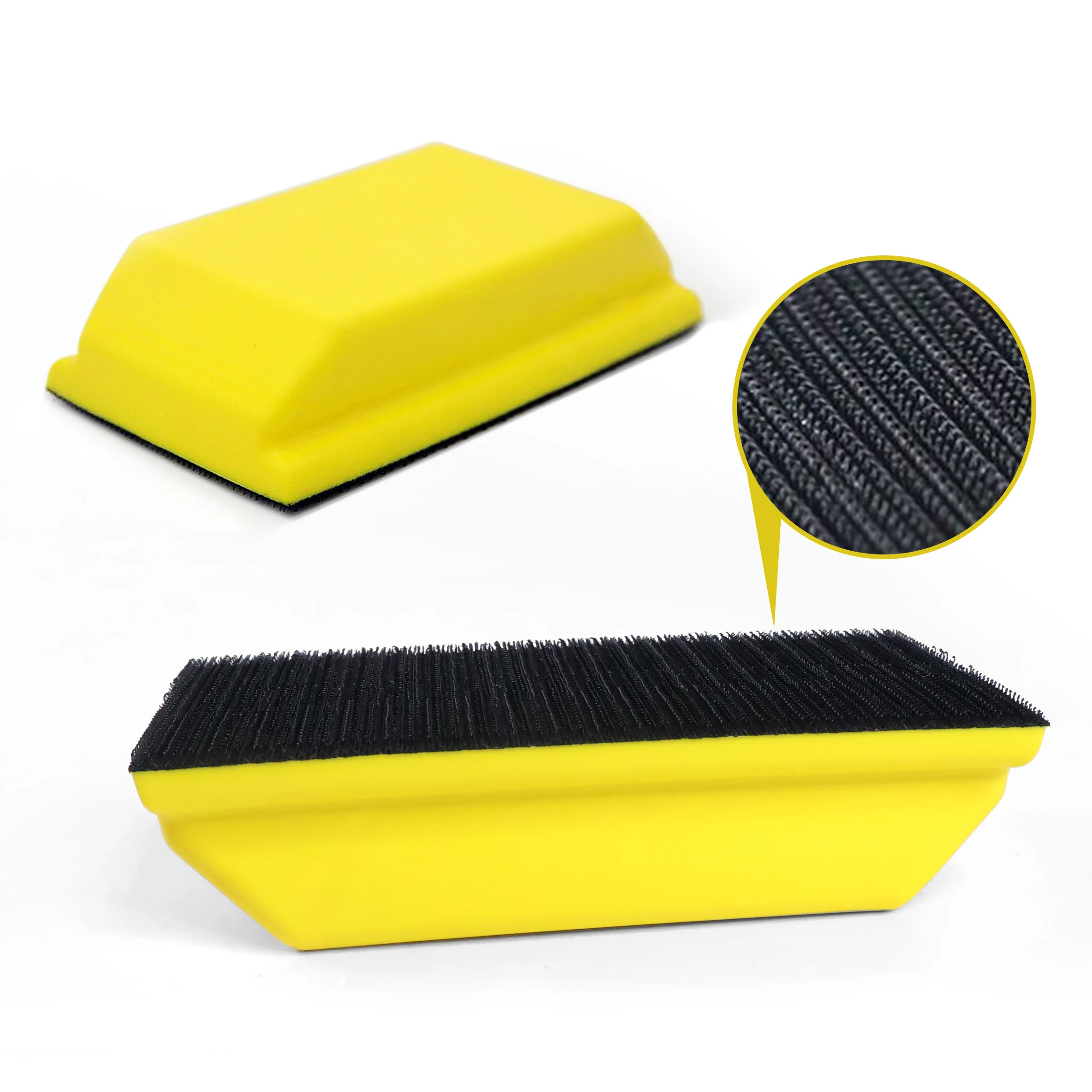 Hook and Loop Rectangle Sanding Block Backing Hand Sander Tools for Woodworking Furniture and Crafts Polishing
