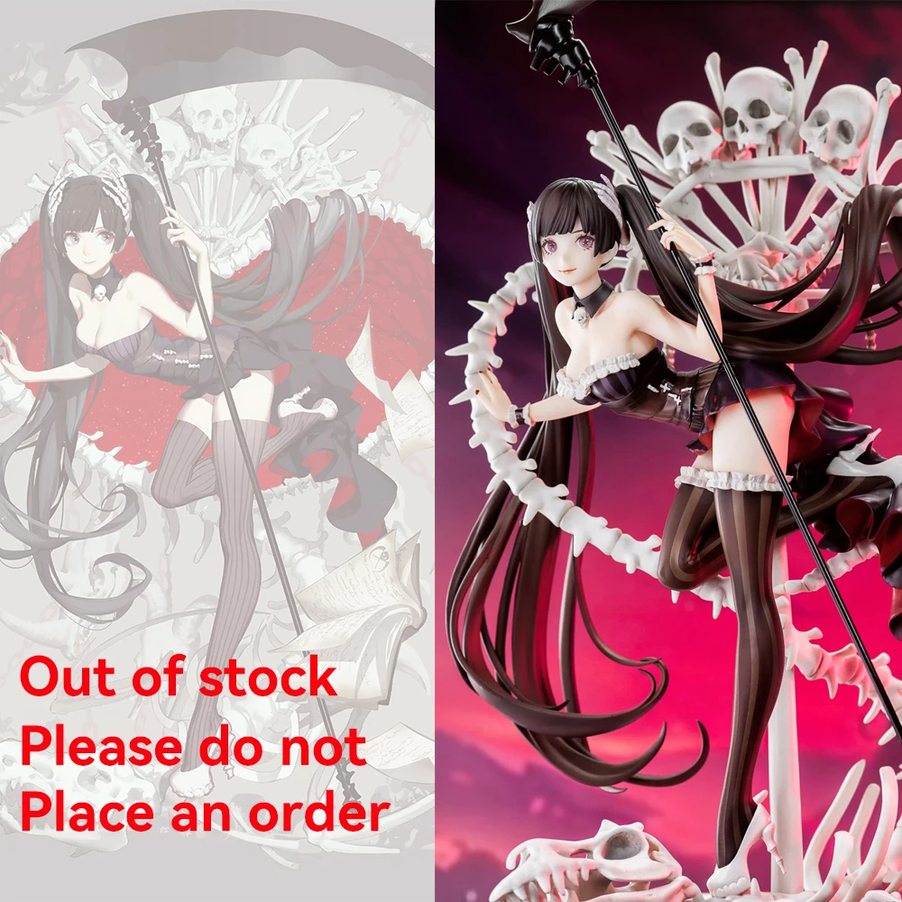 

Gothic Vampire Witch Lilith Figure with Bat Wings & Blood Moon Base, Purple Hair Crescent Staff, Anime Decor Gift