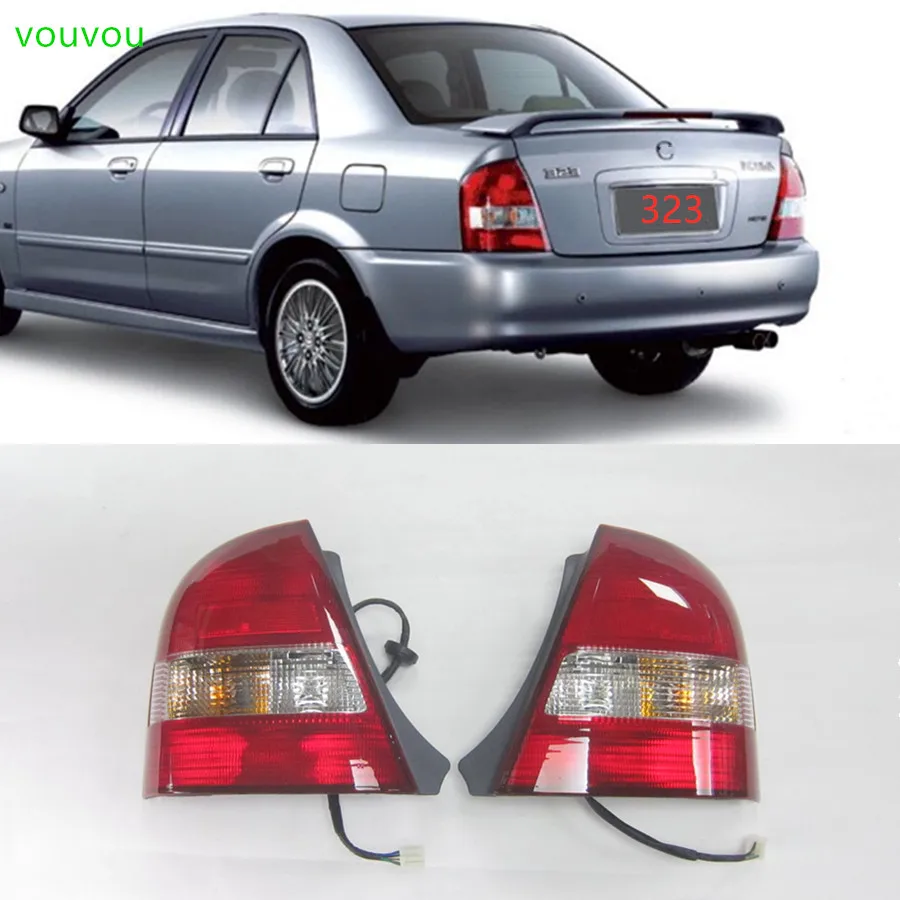 vouvou Car accessories 1 set L and R tail lamp for Mazda 323 protege 5 BJ 1998-2006 51-160