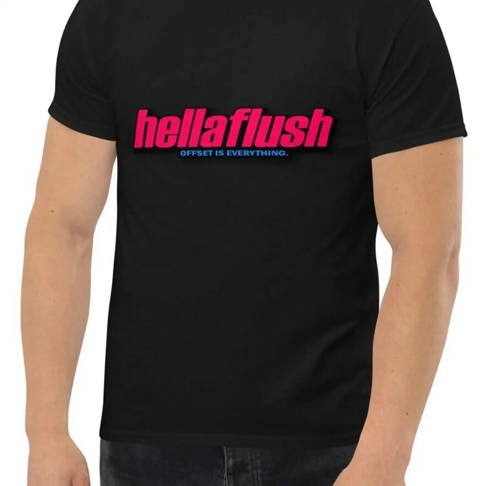 New JDM hellaflush Men's T Shirt S 3XL Assorted Colors vintage Washed Slightly fashion Stylish Stretched designer clothes