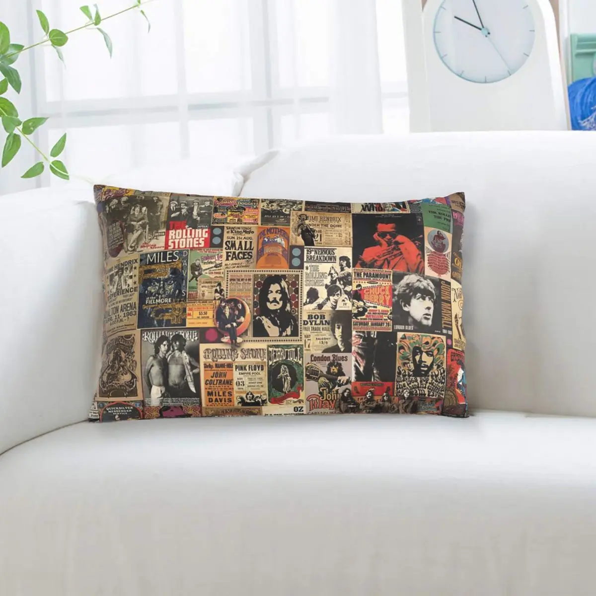 Rock N' Roll Stories Rectangle Pillowcase Cushion Cover Decorative Bedroom Bed Home Comfort Throw Pillow