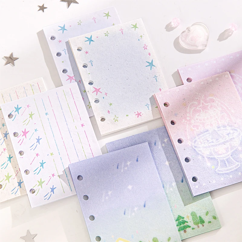 30 Sheets Dream Paradise Memo Pad M5 Loose Leaf Notebook Decoration Scrapbooking Material Paper diy Collage Message Notes Paper