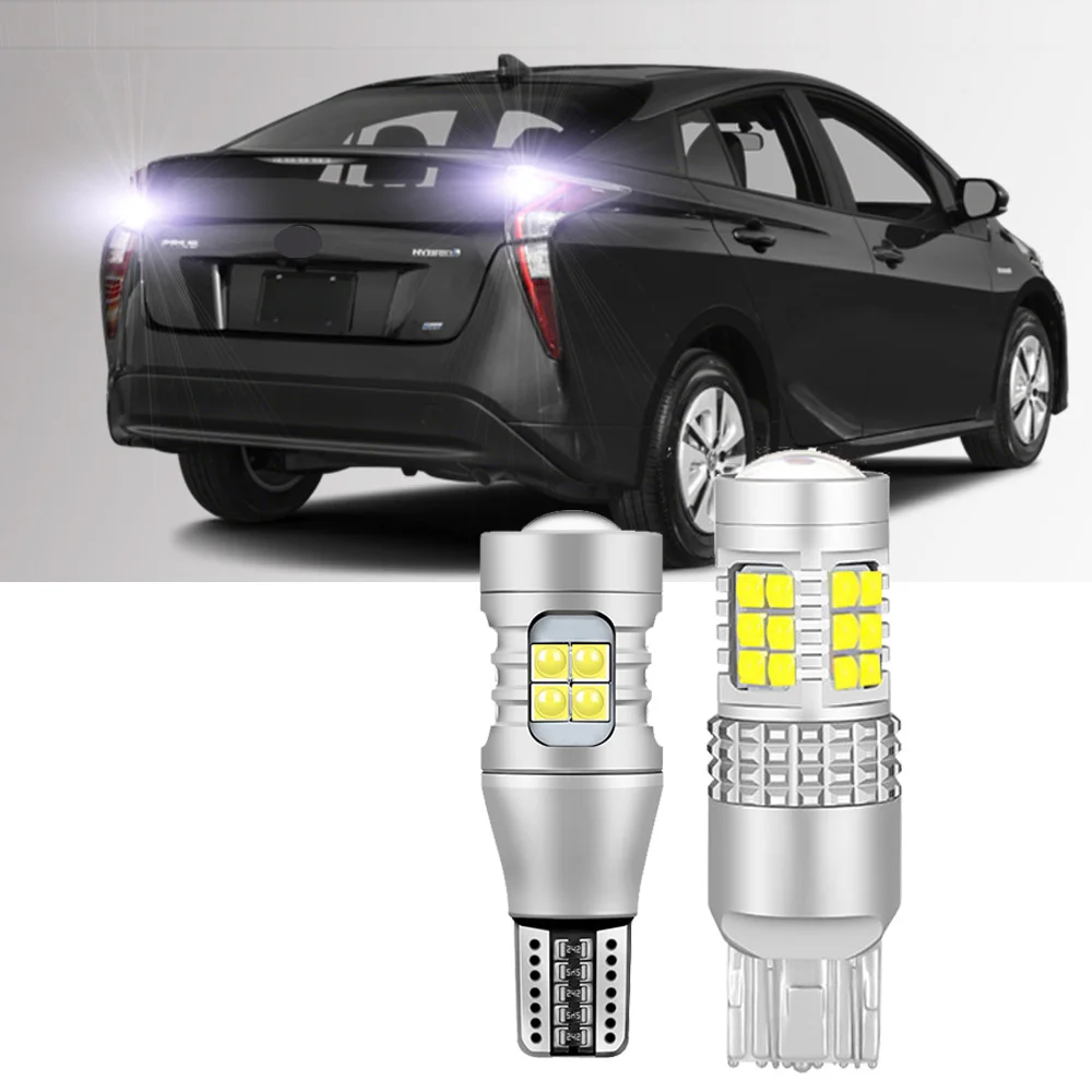 2Pcs For Toyota Prius 2001-2015 2016 2017 2018 2019 2020 2021 2022 LED Backup Reverse Reversing light Bulb White Error Free