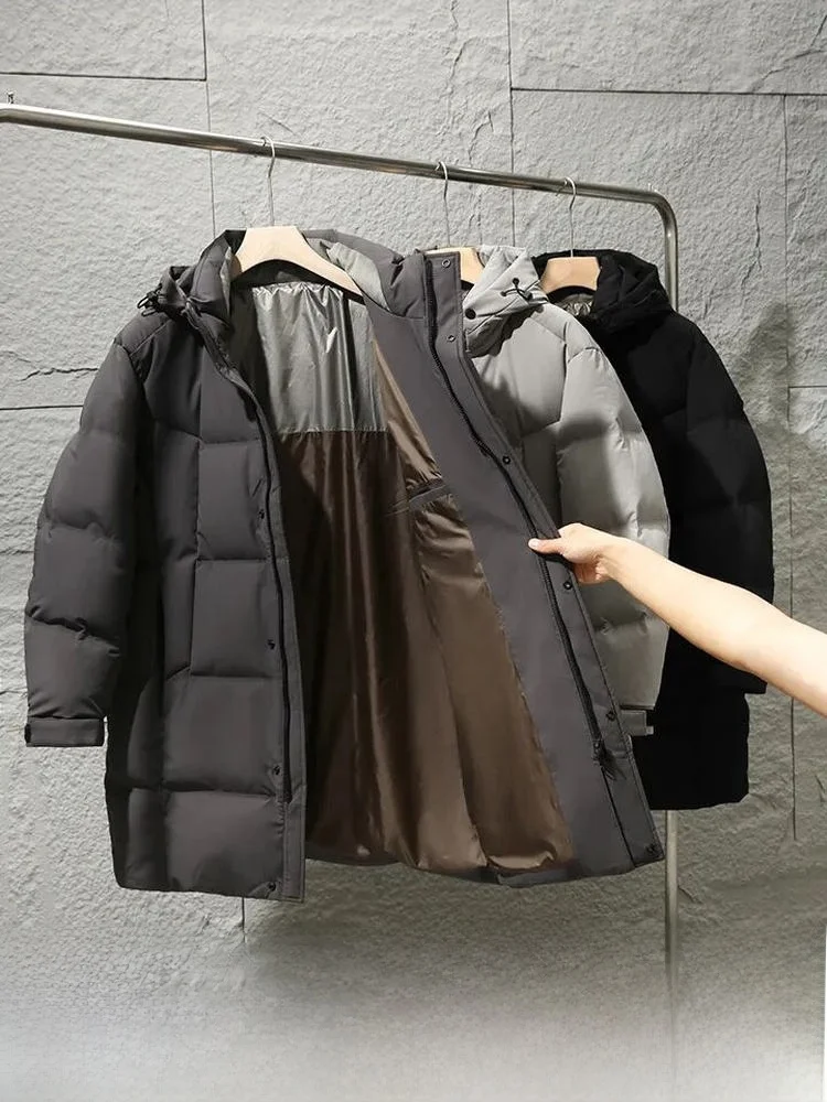 

Extreme Cold Series Men's Long Over-Knee 90 down Jaet Full Body Glue Partition Lo Velvet New Winter Faion Polyester Fiber