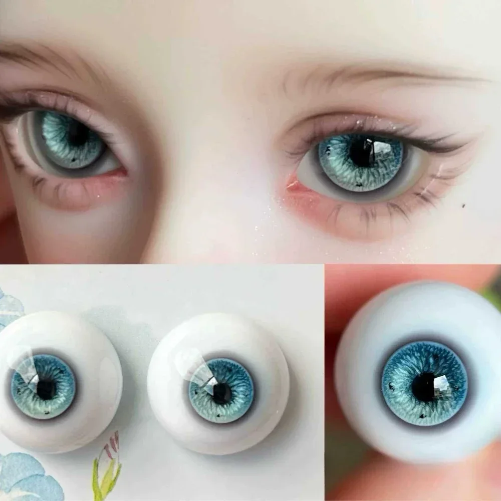 New 8/10/12/14/16/18mm Doll's Eyes for 1/3 1/4 1/6 1/8 Bjd Doll Plaster Eyeball Girl Toys Dress Up Handmade Doll Accessories