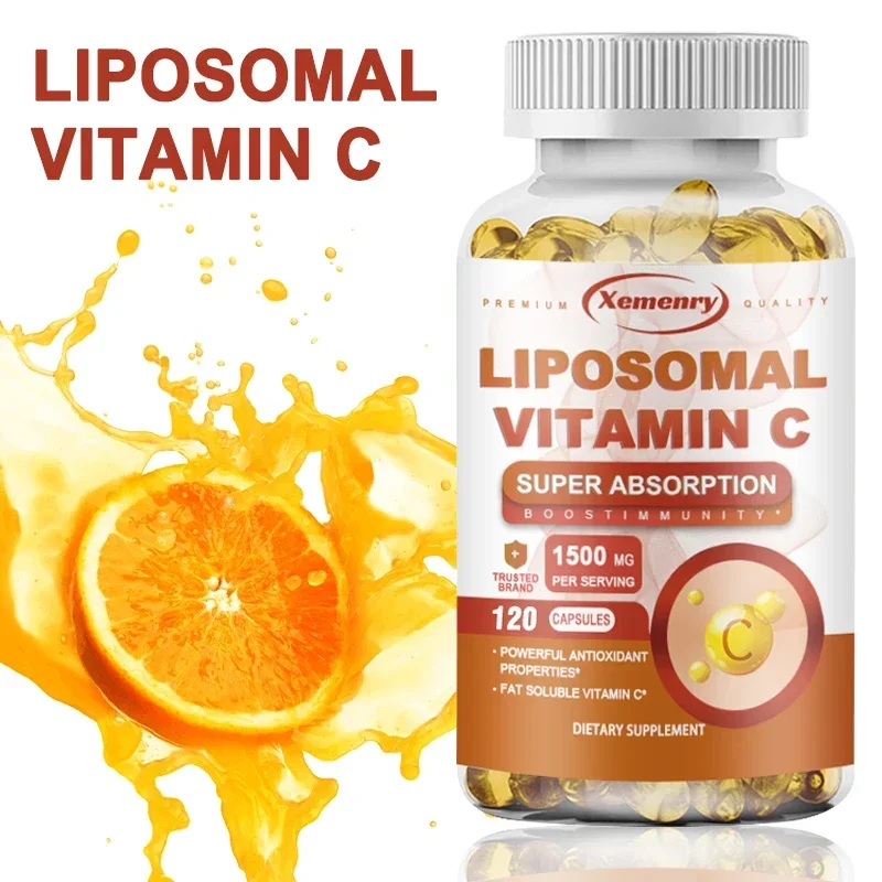Liposomal Vitamin C Capsules 1500 Mg - Immune System and Collagen Supplement Supplement