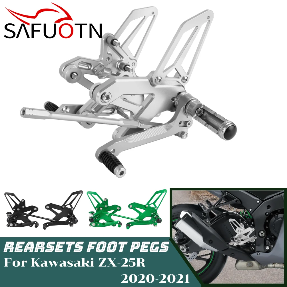 

ZX-25R Adjustable Rearset Rear Set For Kawasaki ZX25R ZX 25R 2020-2023Motorcycle Footrests Footpeg Foot Rests CNC Accessories