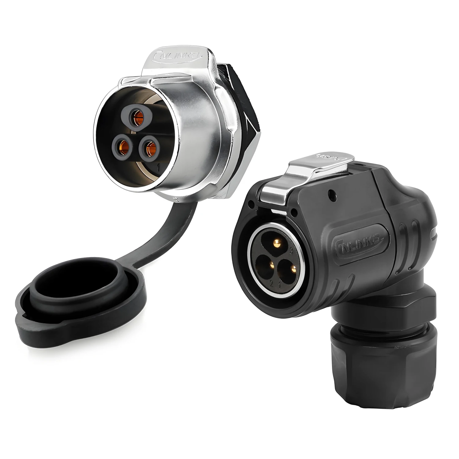 CNLINKO LP20 IP68 Waterproof Circular 90° Solder Connector Semi-Metal Male/Female for Transportation, Rail & Industrial Use — купить у AliExpress WW