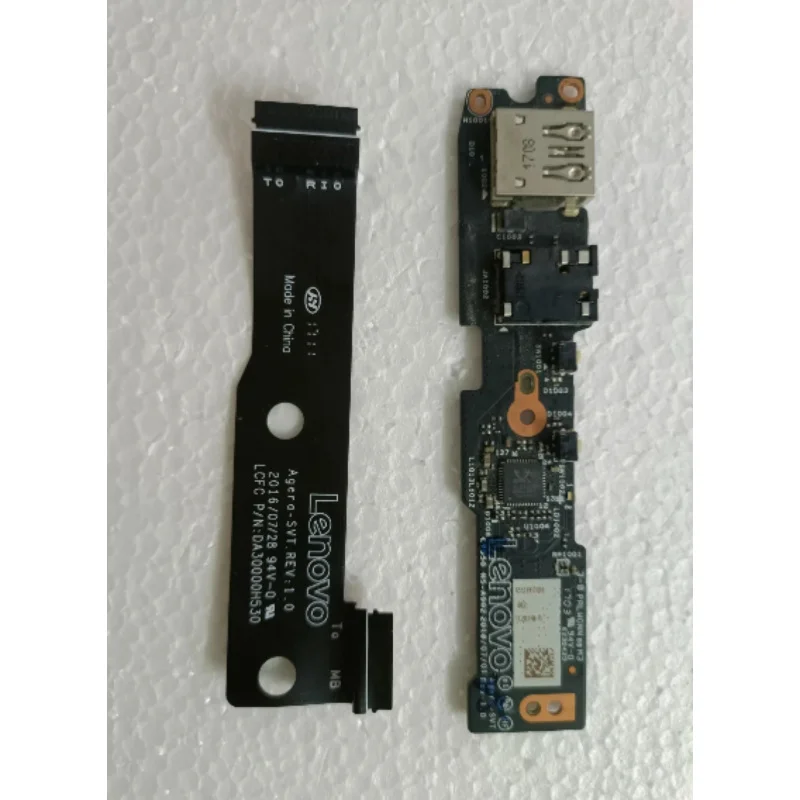 New USB board audio board with cable for Lenovo Yoga 910-13ikk cyg50 NS-A902 da30000h530 power button connector