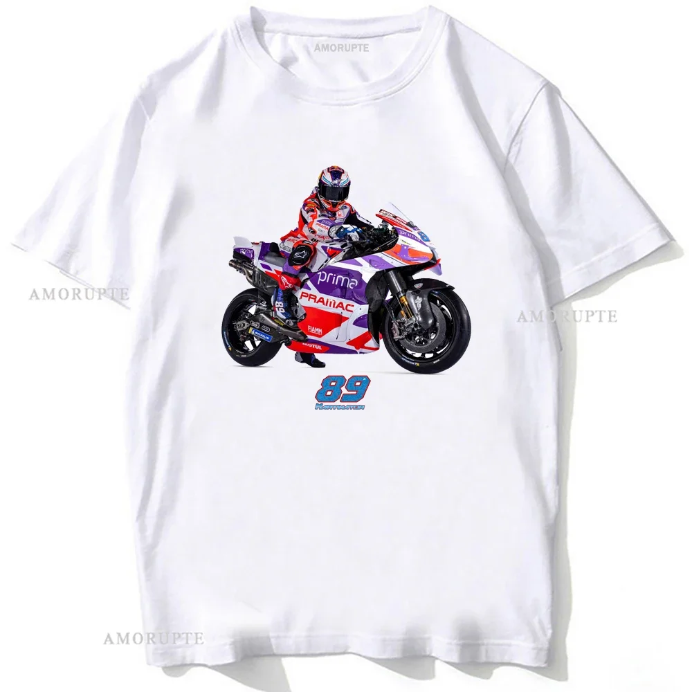 Jorge Martin 89 GP Race 2023  Rider T-Shirt New Summer Men Short Sleeve GS Sport Boy Casual Tees Motorcycle Riding  White Tops