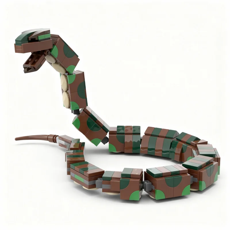 

352PCS MOC Creative Model Anaconda Movie Technology DIY Assembly Building Blocks Display Birthday Gift Decoration Building Set