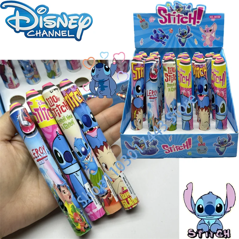 12CM 1/3/6Pcs Disney Stitch Eraser Extremely Durable Long-style Stationery for School Supplies Wholesale School Eraser 6 Styles