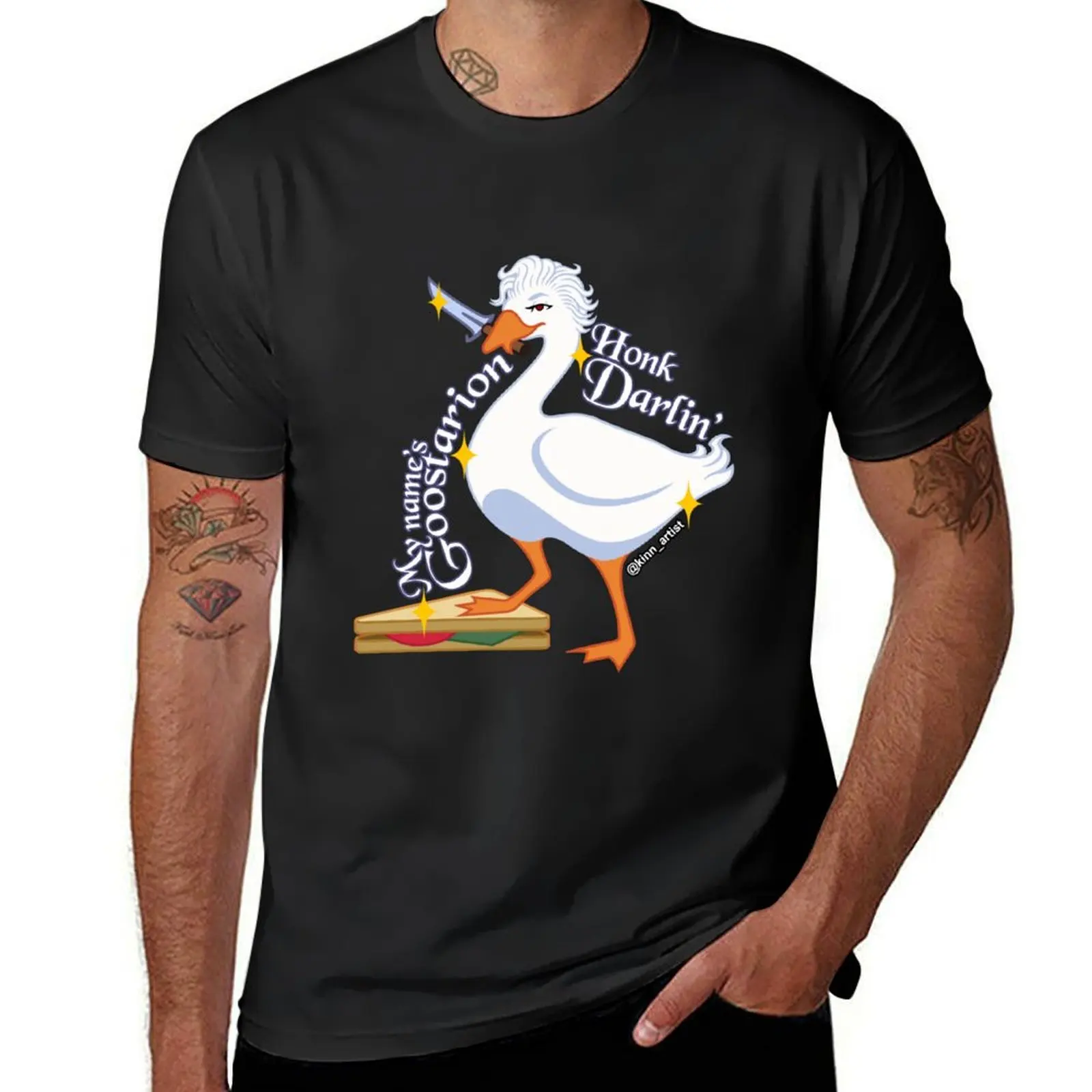 

Goostarion T-Shirt customizeds funnys summer tops quick-drying men clothing