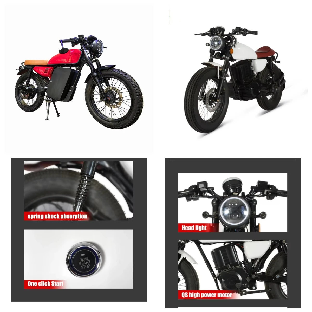 

Krono Wild High-performance Electric Motorcycle 2000W Wheel Motor 40A Lithium Battery