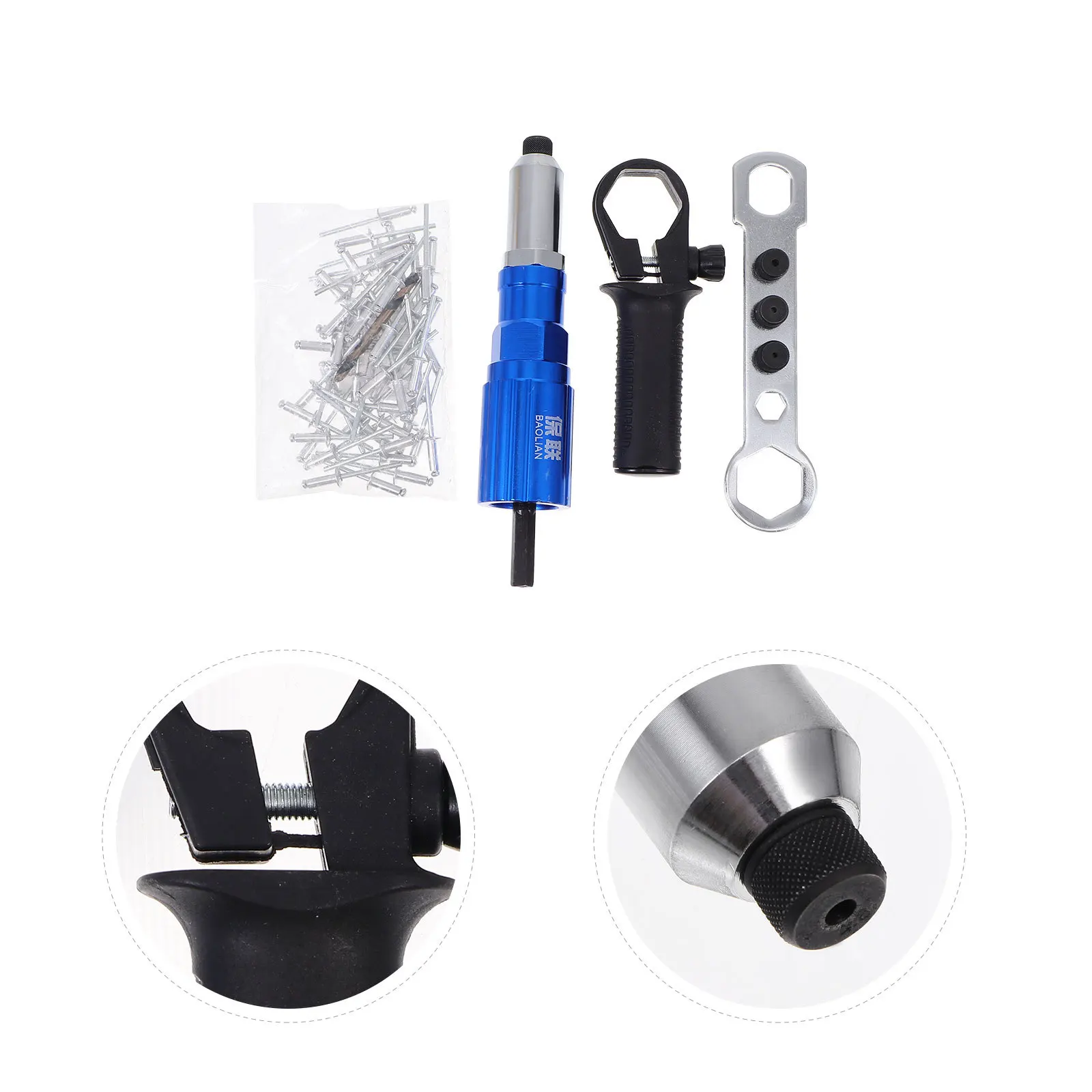 مجموعة واحدة من ملحقات محول برشام كهربائي، موصل برشام متين، سهل التركيب، محول برشام عالي القوة #3