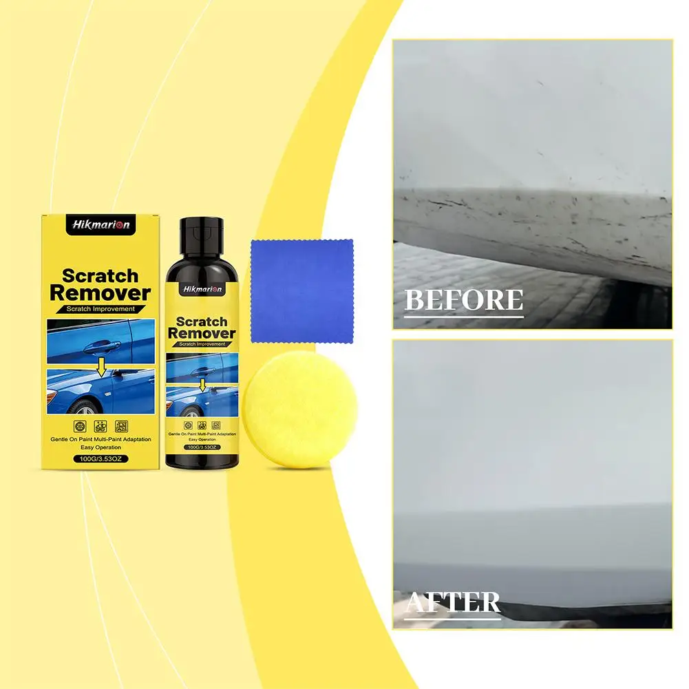 1 Set 100g Car Scratch Remover Kit Paint Polishing Restorer For Minor Scratches Multi-Paint Adaptation Car Paint Care