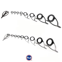 Juego de guías Fuji originales KL SPIN, marco de acero inoxidable para lubina, caña de pescar giratoria ligera de agua salada