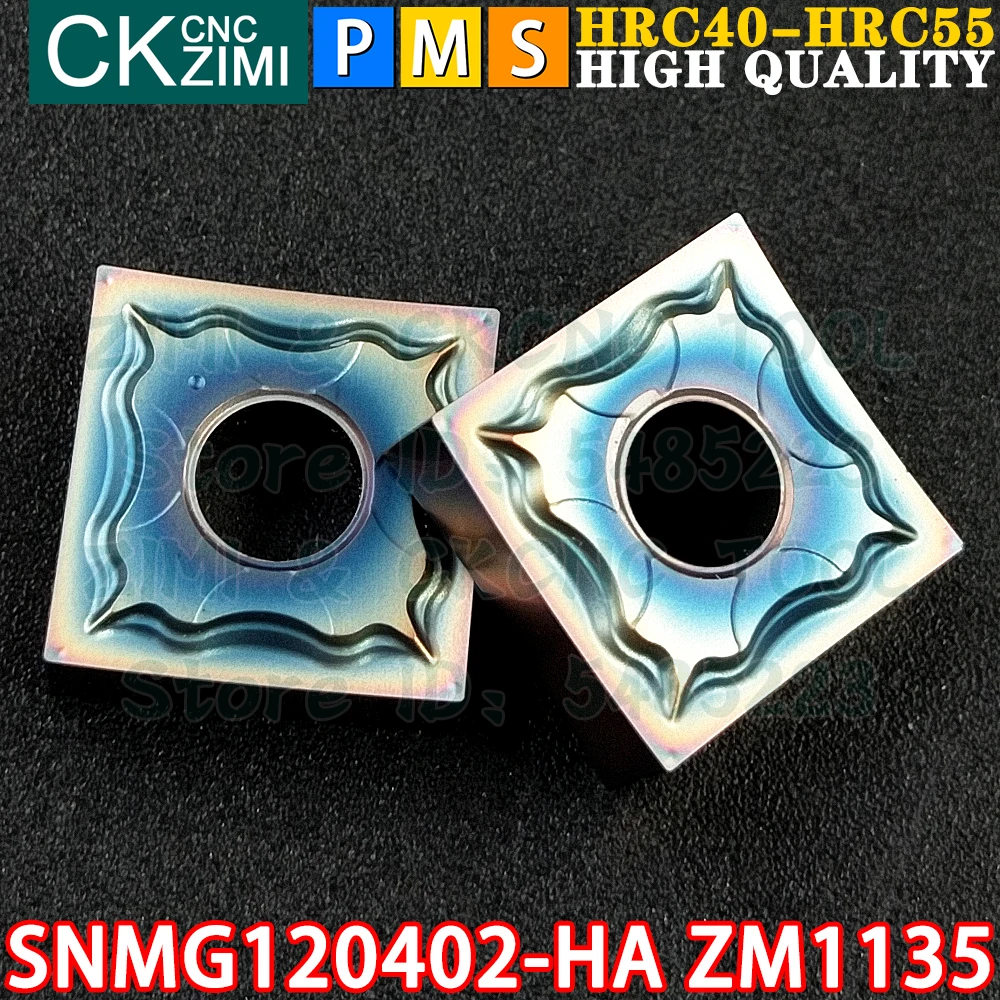 SNMG120402-HA ZM1135 SNMG 120402 HA Płytki węglikowe Zewnętrzne płytki do toczenia wewnętrznego Narzędzia Narzędzia do cięcia metalu SNMG1204 SNMG 1204 SNMG430.5 HA CNC Narzędzia stolarskie