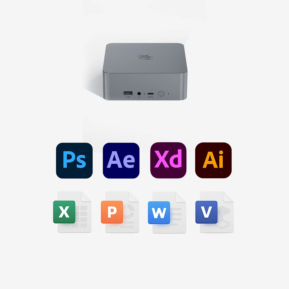 Новый настольный компьютер Beelink EQR6 AMD Ryzen 7 6600H 7735HS Mini PC DDR4 16 ГБ ОЗУ 500 ГБ 24G 1T SSD WiFi6 4K HD VS SER5 Pro 5800H